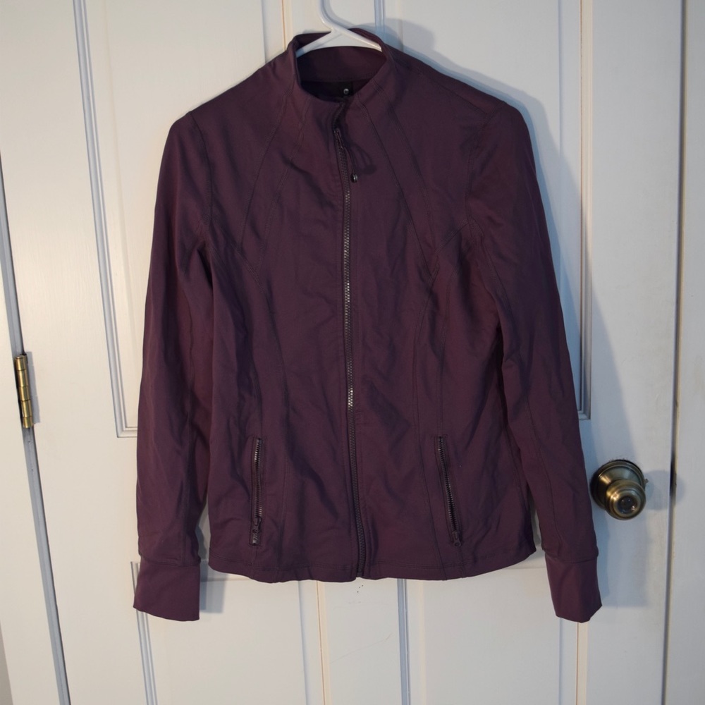90 Degree Full Zup Purple Athletic Top